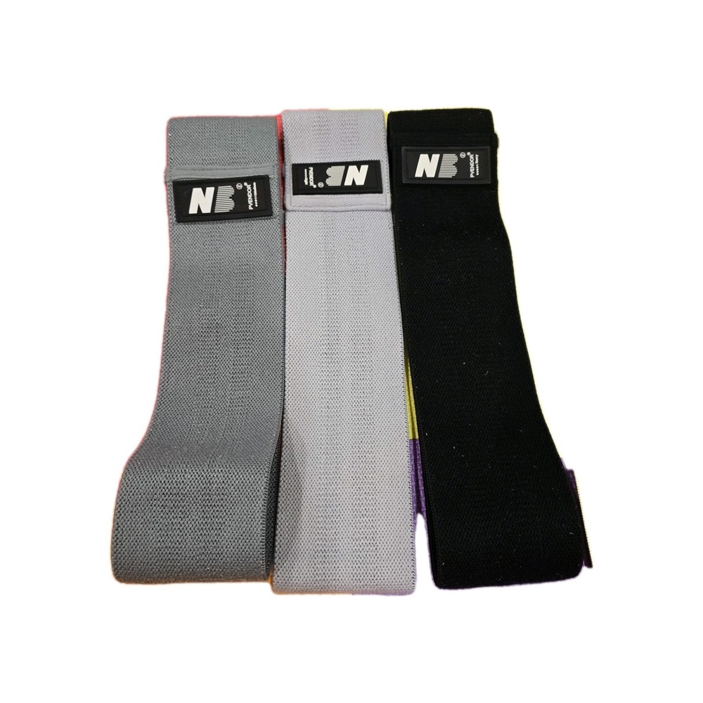 PVENDOR Fabric Resistance Bands Set of 3 - Light Medium Heavy - Non-Slip Yoga...